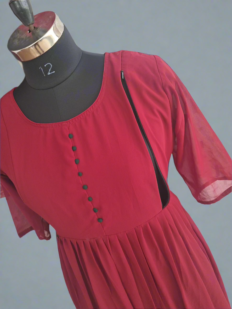 Ruby Red Maternity Maxi